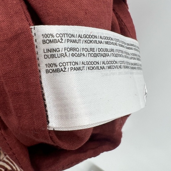 MNG Mango Palm Print Eyelet Balloon Sleeve Mini Dress - Picture 5 of 6